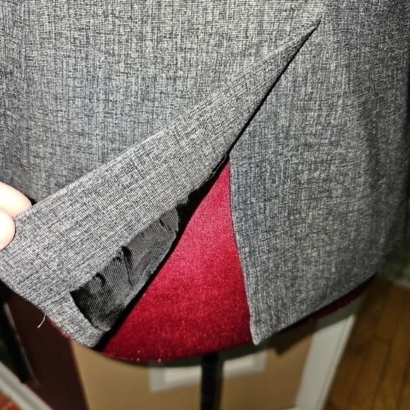 Banana Republic 0P Petite long Sleeve Black/Grey Blazer Basic Work Wear - Picture 3 of 8